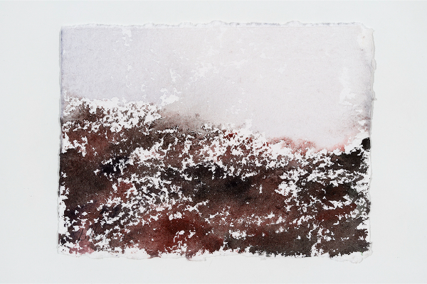 Transported XXIV, aquarelle sur papier Saint Armand, 7x5p.